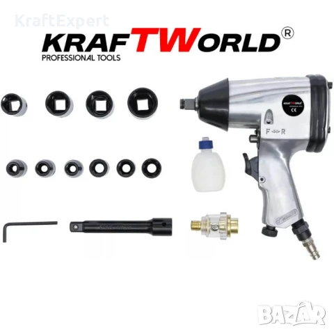 Комплект за Автосервизи: Крик тип Крокодил 2.5T и Пневматичен Гайковерт 850 Nm, снимка 4 - Други инструменти - 50576266