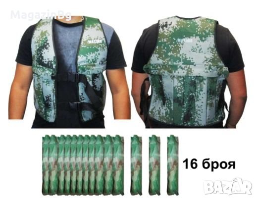 Тренировъчна жилетка за тежести 1-25кг фитнес fitnes