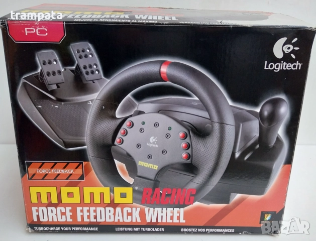 НАЙ ДОБРАТА ОФЕРТА Волан с педали Logitech MOMO Racing Force 
