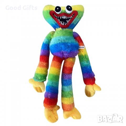 Голям плюшен Huggy Wuggy , 80 см , Син , розов , многоцветен, снимка 3 - Плюшени играчки - 38133830