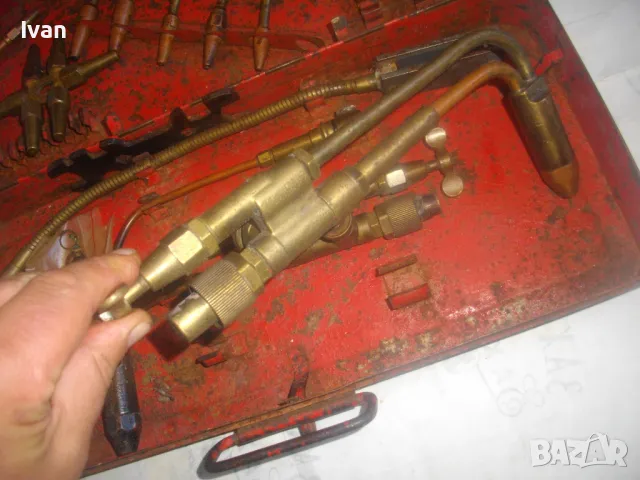 НЕМСКИ ГОЛЯМ КОМПЛЕКТ ЗА ОКСИЖЕН ГАЗОКИСЛОРОДНО ЗАВАРЯВАНЕ РЯЗАНЕ РЕЗАЦИ ГОРЕЛКИ РЕЗАЧИ В КУФАР, снимка 12 - Други инструменти - 49068917