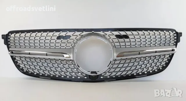 Хромирана Предна решетка за Mercedes GLE W166 GLE350 GLE400 2015, 2018, снимка 4 - Аксесоари и консумативи - 48377141