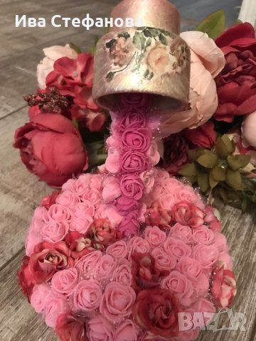 3D чаша от постояни рози подарък за влюбените Свети Валентин, снимка 10 - Декорация за дома - 27811616