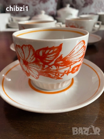 ⚜️Стар руски порцелан на завод “Чайка” - Краснодар - 1960/1962г! , снимка 3 - Сервизи - 52535508