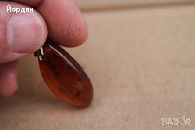 СССР Руско украшение висулка от кехлибар, снимка 6 - Антикварни и старинни предмети - 44033597