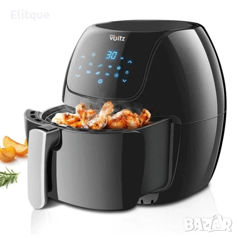Промоция - Фритюрник AirFryer Voltz OV51980F 1800W, 7.7L, 2 ГОДИНИ ГАРАНЦИЯ, снимка 7 - Фритюрници - 52897873