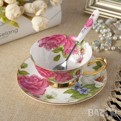 Луксозни комплекти и сервизи от Костен порцелан за кафе и чай, снимка 18 - Подаръци за жени - 28395434