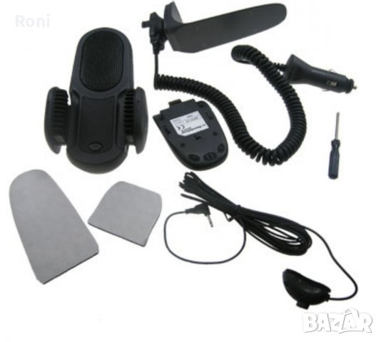 Bluetooth стойка Hansfree аксесоар Mr Hansfree Carkit Genius за МПС- за IPhone 3G/3GS Пълен комплект, снимка 2 - Аксесоари за Apple - 33314065