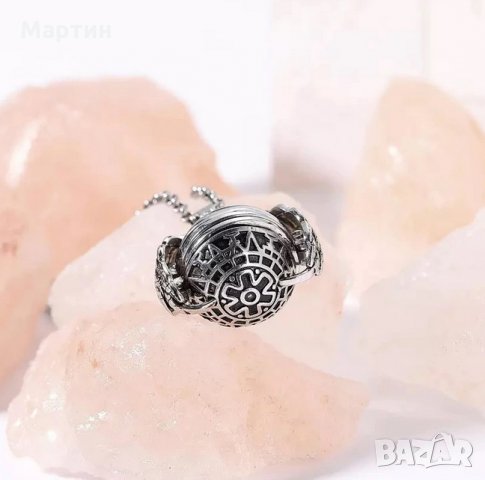 Огърлица медальон ангелски крила със снимки - сребърен и златен цвят, снимка 9 - Колиета, медальони, синджири - 27141654