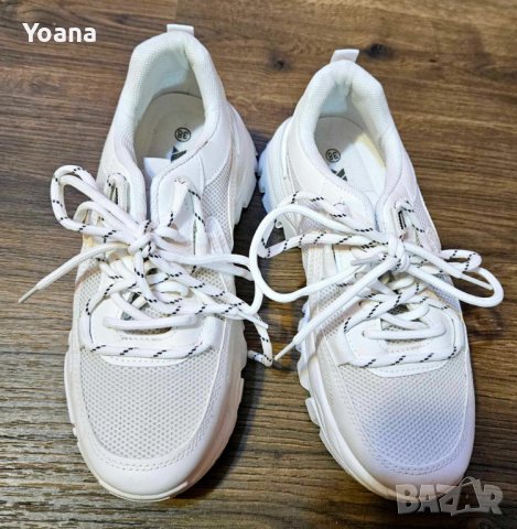 Спешно дамски бели маратонки, снимка 3 - Маратонки - 43258220