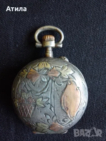 часовник джобен сребро и злато, снимка 2 - Мъжки - 50002520