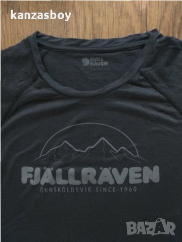 Fjallraven W ABISKO TRAIL T-SHIRT PRINT - страхотна туризъм тениска, снимка 2 - Тениски - 33590439