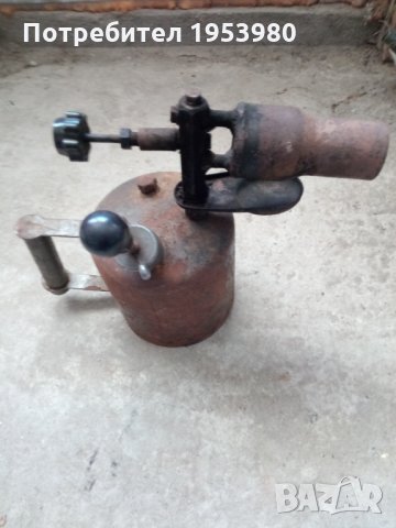 Стара бензинова горелка, снимка 2 - Антикварни и старинни предмети - 32516541