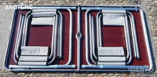 % Нови Компект Сгъваема Маса и 4 Стола Malatec от алуминии ULTRA от вносител , снимка 13 - Къмпинг мебели - 50481185