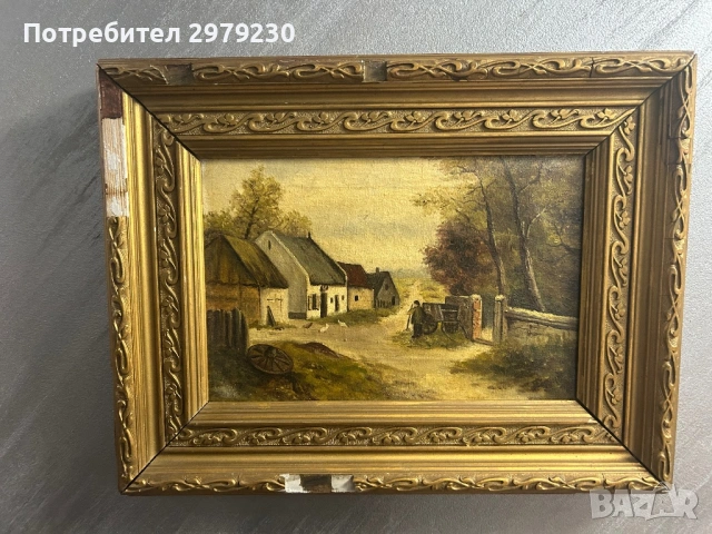 Стара картина пейзаж 