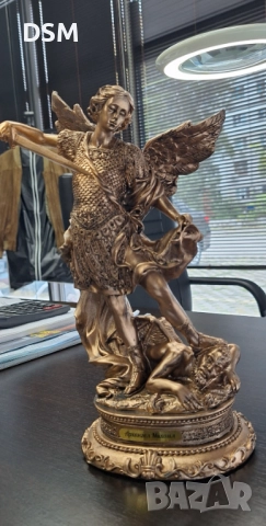 Статуетка Архангел Михаил Фигура За Декорация, снимка 5 - Статуетки - 47543082