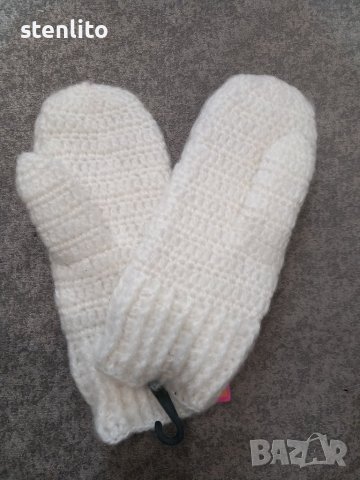 Плетени ръкавици с един пръст, снимка 4 - Шапки, шалове и ръкавици - 43997543