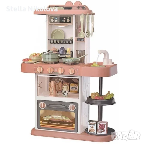 Играчка Детска кухня с течаща вода, звук и светлини-38части