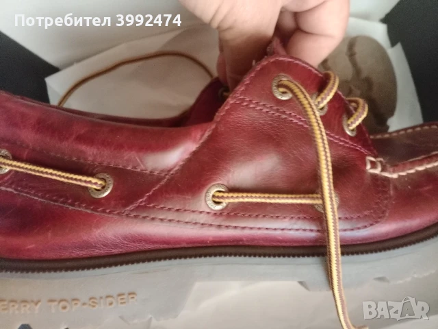 Мъжки кожени обувки, 41 , SPERRY , снимка 7 - Спортно елегантни обувки - 51351257