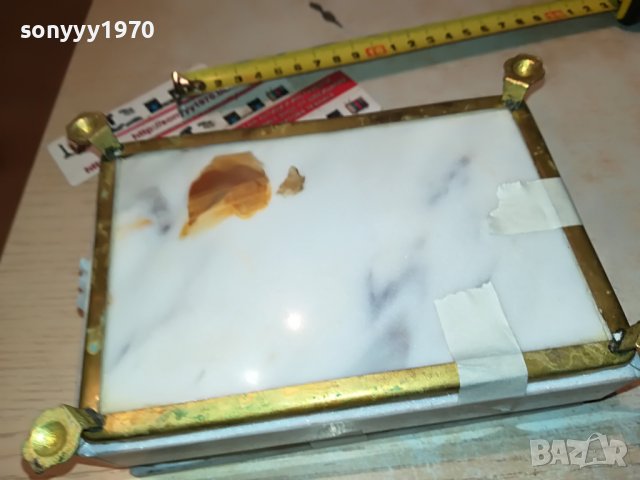 МРАМОРНА КУТИЯ С ОБКОВ 1101231100, снимка 18 - Антикварни и старинни предмети - 39263979