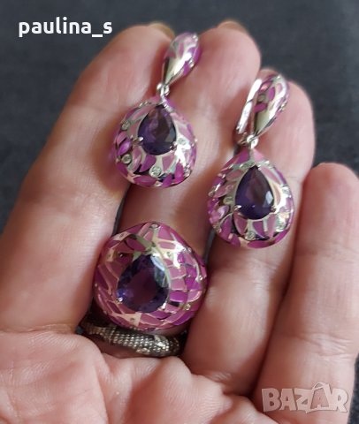 Два различни броя / Дизайнерски комплект сребърни бижута проба 925 / Япония Japan , снимка 3 - Бижутерийни комплекти - 32971465