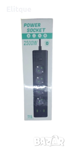 Многофункционален разклонител с USB портове и супер защита от претоварване, снимка 8 - Други стоки за дома - 52778146