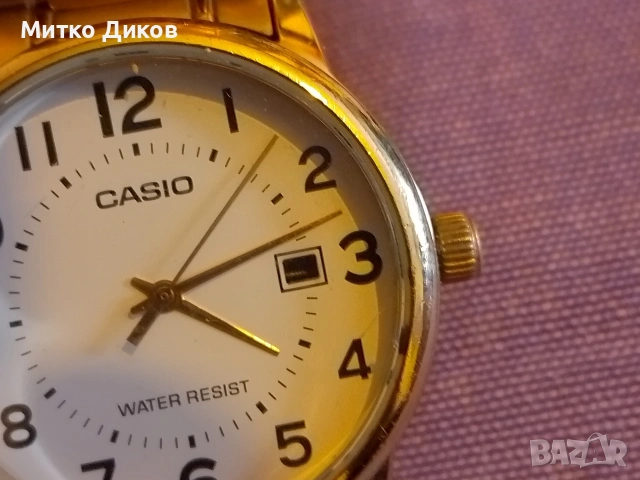 Casio 2784 MTP-VOO2 кварцов часовник нов датник Water resistant , снимка 4 - Мъжки - 53565822