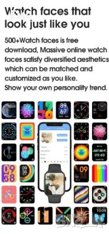 Смарт часовник W17 PRO 1.9 инч, 210mAh, сменяща се каишка / Цвят: Черен, Бял, Розов , снимка 2 - Дамски - 47729148