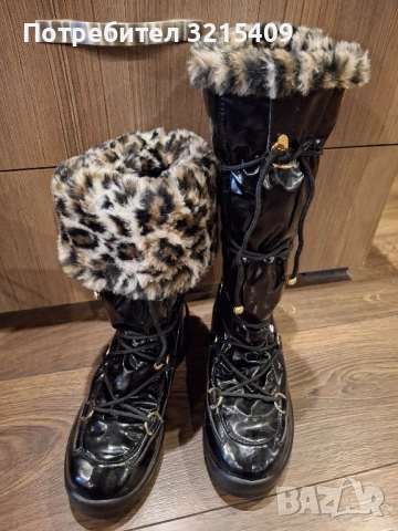 Италиански дамски зимни ботуши, апрески , снимка 4 - Дамски апрески - 52214316