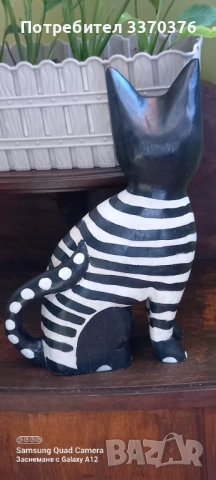 Дървена фигура за декорация-котка, снимка 3 - Декорация за дома - 53534235