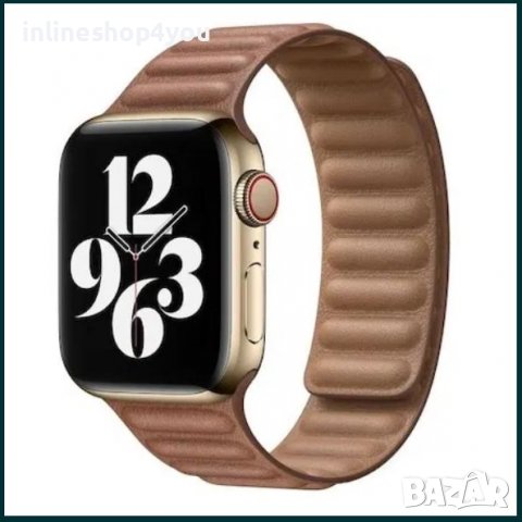 Кожена Магнитна Каишка за Apple Watch 8 Ultra 7 6 SE 5 4 44 40mm, снимка 7 - Смарт гривни - 39041443