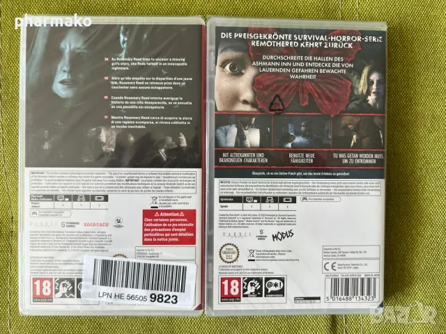 Remothered Tormented Fathers + Broken Porcelain Nintendo Switch нови запечатани, снимка 2 - Игри за Nintendo - 50063937