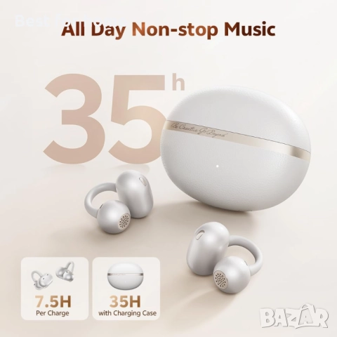 QCY C50 щипки за уши, безжични Bluetooth 6.0 слушалки, снимка 5 - Bluetooth слушалки - 52694141