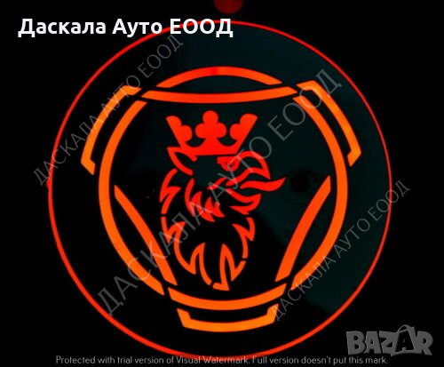 LED ЛЕД Габарити за огледало SCANIA с грифин , ОБЕЦИ, Бяло-Червено 24V , снимка 2 - Аксесоари и консумативи - 35435829