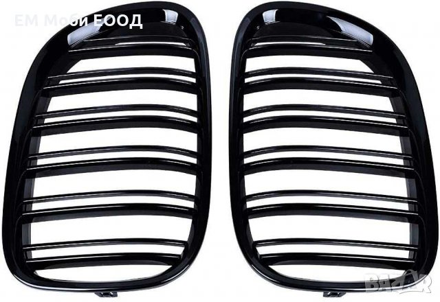 Решетки Бъбреци за БМВ BMW 7 серия F01 F02 2009+ Черен Гланц Двойни, снимка 5 - Аксесоари и консумативи - 32874808