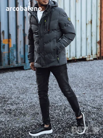 Мъжко ватирано зимно яке, 4цвята , снимка 3 - Якета - 47466651