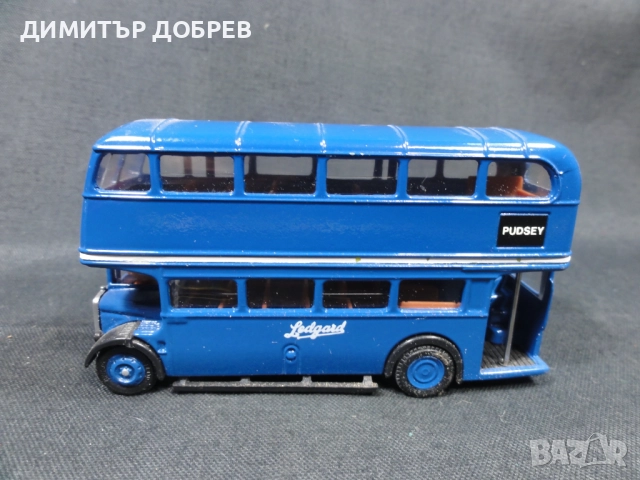 1/76 СТАРА РЕТРО МЕТАЛНА КОЛИЧКА АВТОБУС AEC REGENT EFE LONDON BUS, снимка 2 - Колекции - 51984454