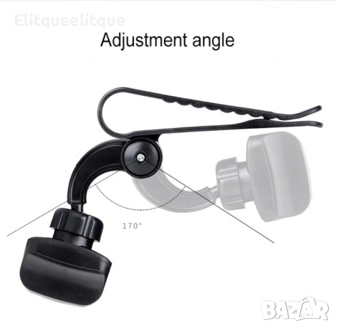 Стойка за мобилни устройства за автомобил, която се поставя върху сенника ST18, снимка 7 - Стойки, 3D очила, аксесоари - 49909237