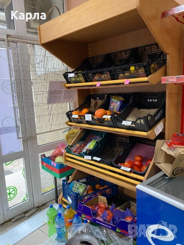Стелажи и дървени рафтове за магазин, снимка 7 - Стелажи и щандове - 53279630