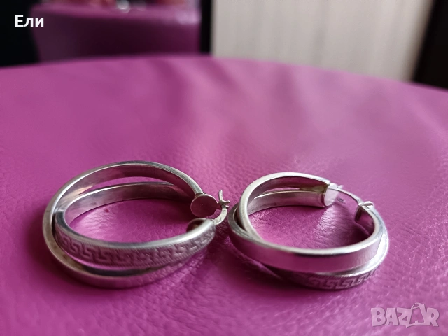 Сребърни обеци 925, снимка 4 - Обеци - 53228168