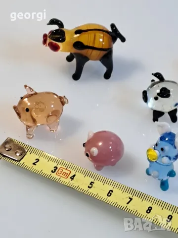 колекция стъклени мини фигурки на прасенца Murano , снимка 8 - Колекции - 48762547