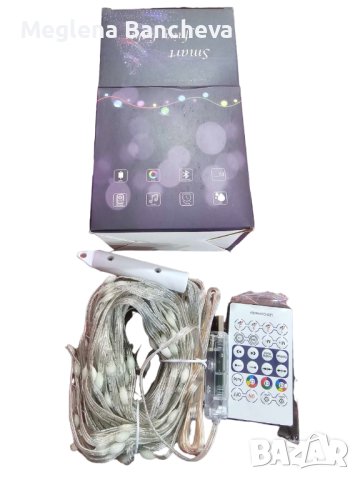 Многоцветни лампички с флашка,дистанционно и приложение за телефон, снимка 4 - Лед осветление - 43429985