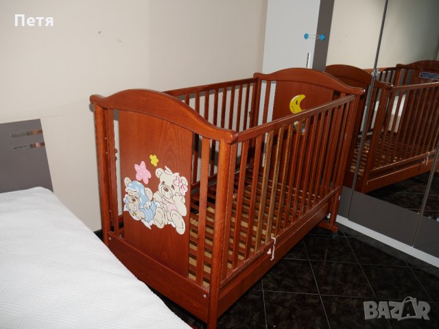 Бебешко легло от масивен бук Ликно / Бебешко легло Licno, снимка 6 - Мебели за детската стая - 28946577