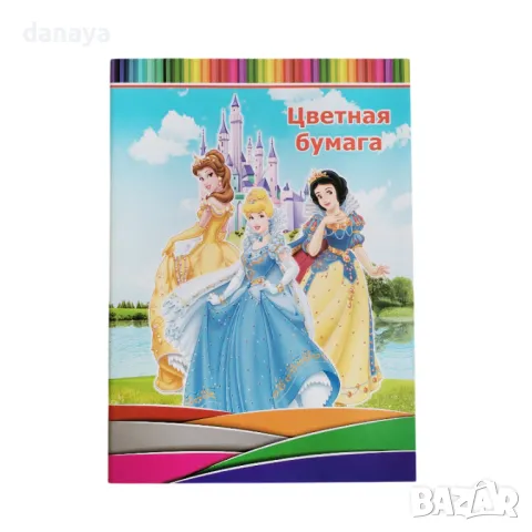 5838 Цветни листи за апликиране и творчество, 12 листа, 6 цвята, снимка 5 - Ученически пособия, канцеларски материали - 49919612