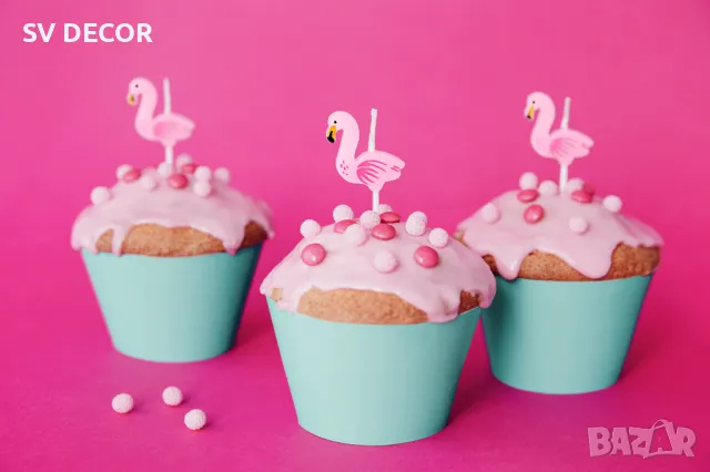 Свещи за Торта Фламинго, снимка 1
