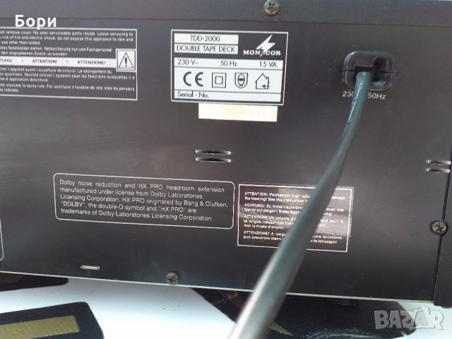 MONACOR  TDD - 2000 Двукасетен дек, снимка 9 - Декове - 32828501