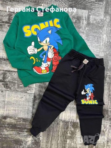 Комплект Соник  Размери -3/4г.4/5г.5/6г.7/8г.9/10г. Цена -35лв, снимка 2 - Детски комплекти - 43930820