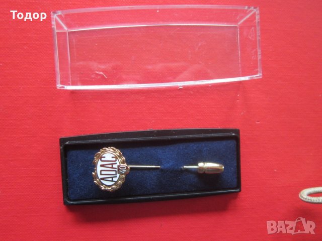 Немски автомобилен знак значка бронз и емайл с кутия, снимка 3 - Колекции - 28342433