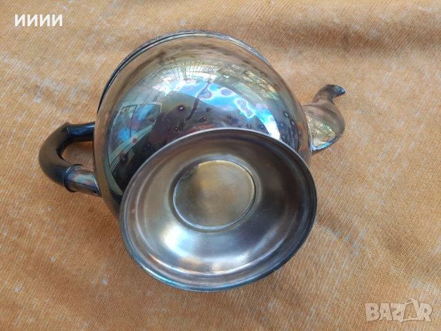 Посребрен чайник 5, снимка 5 - Антикварни и старинни предмети - 53497648