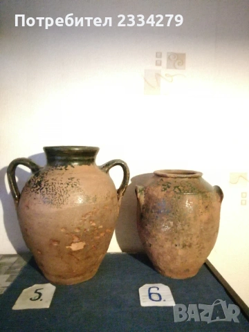 Стари глинени-каменни съдове от различни години и грънчари. , снимка 11 - Антикварни и старинни предмети - 52830110